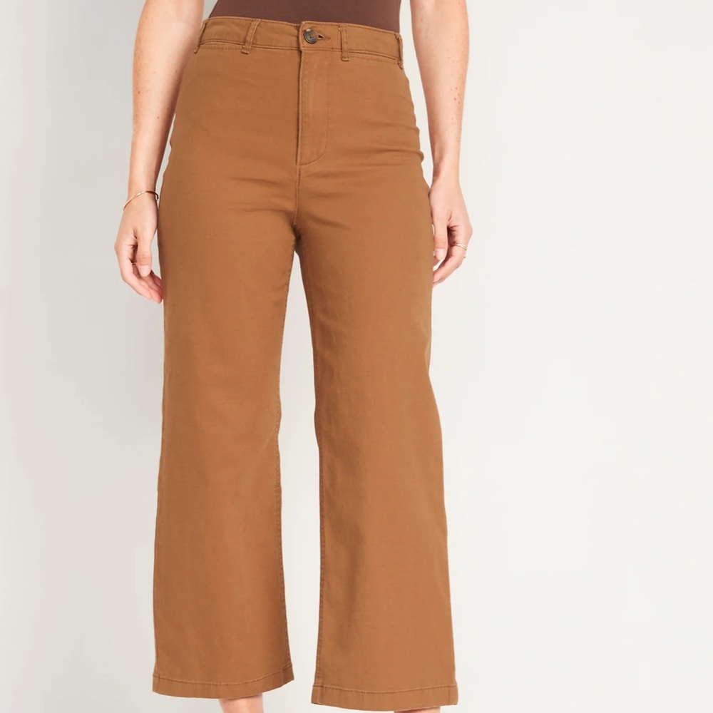 Old Navy extra high waist wide leg crop